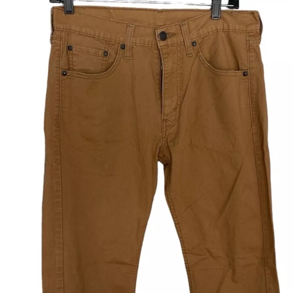 Levi's 505 Men's Khaki Beige Jeans Pants Size 30x30 Straight Classic